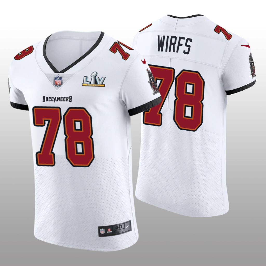 Buccaneers Tristan Wirfs White Vapor Elite Jersey Super Bowl LV