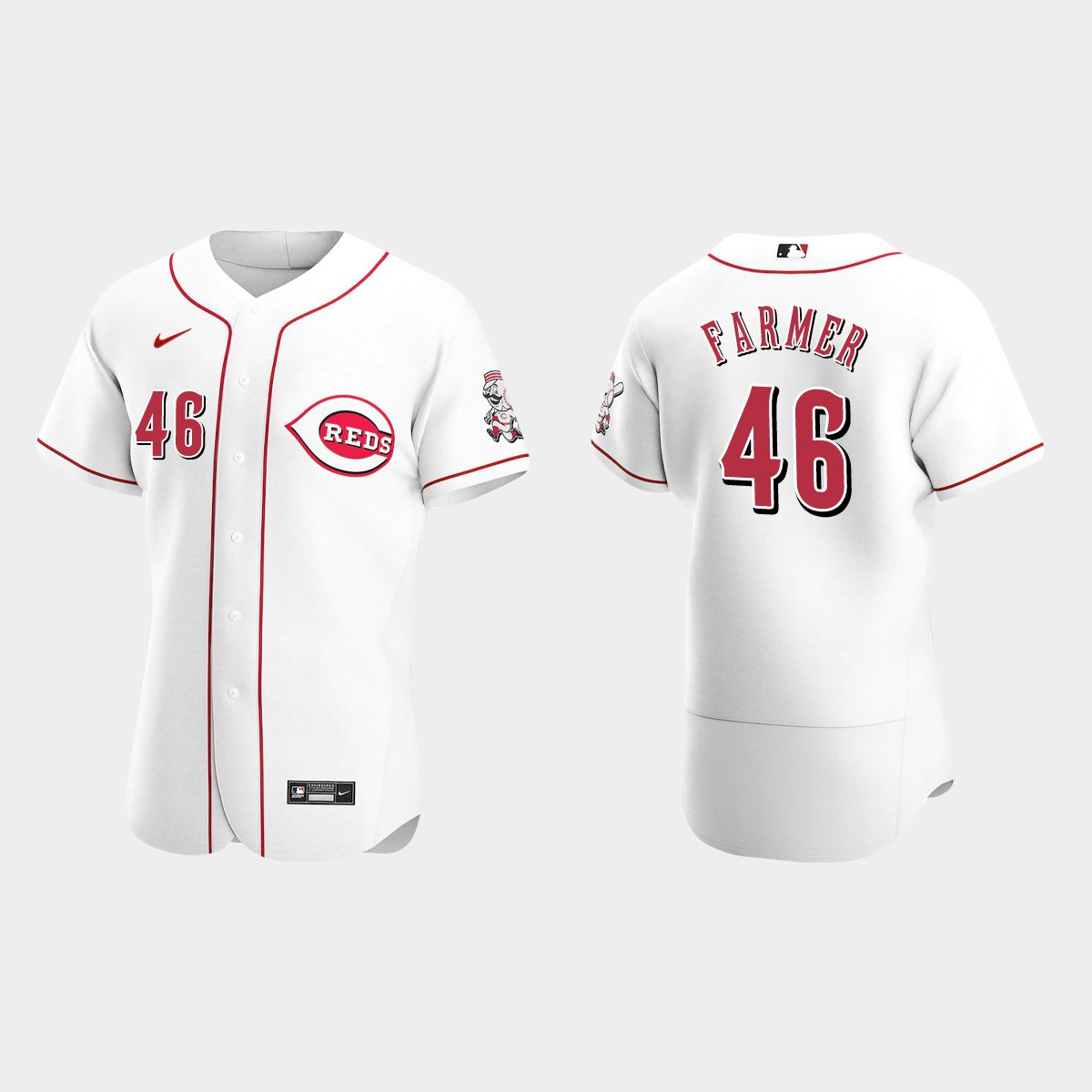 Buck Farmer Cincinnati Reds Home Jersey – White