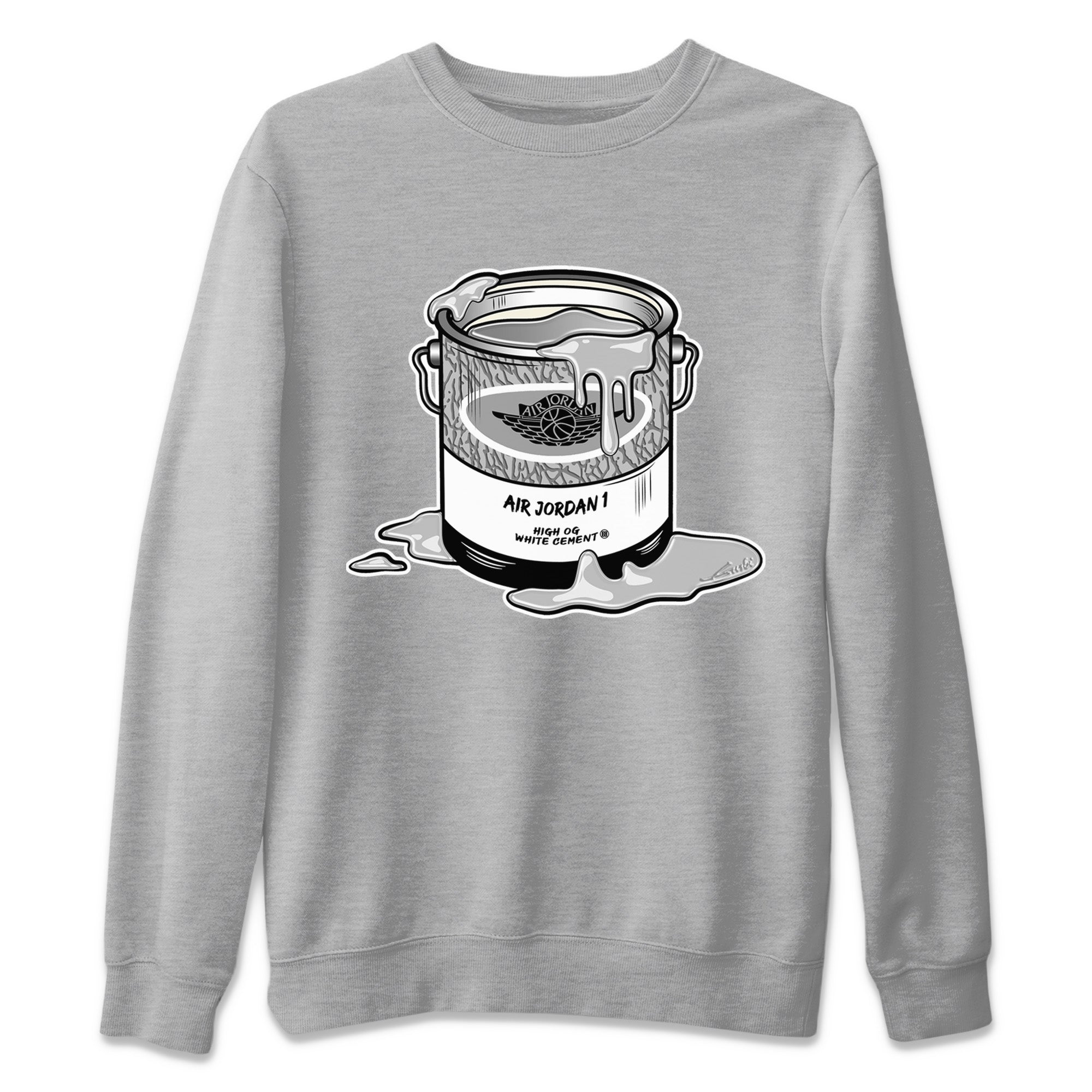 Bucket Unisex Sweater – Air Jordan 1 White Cement, Sneakers Matching Sweater