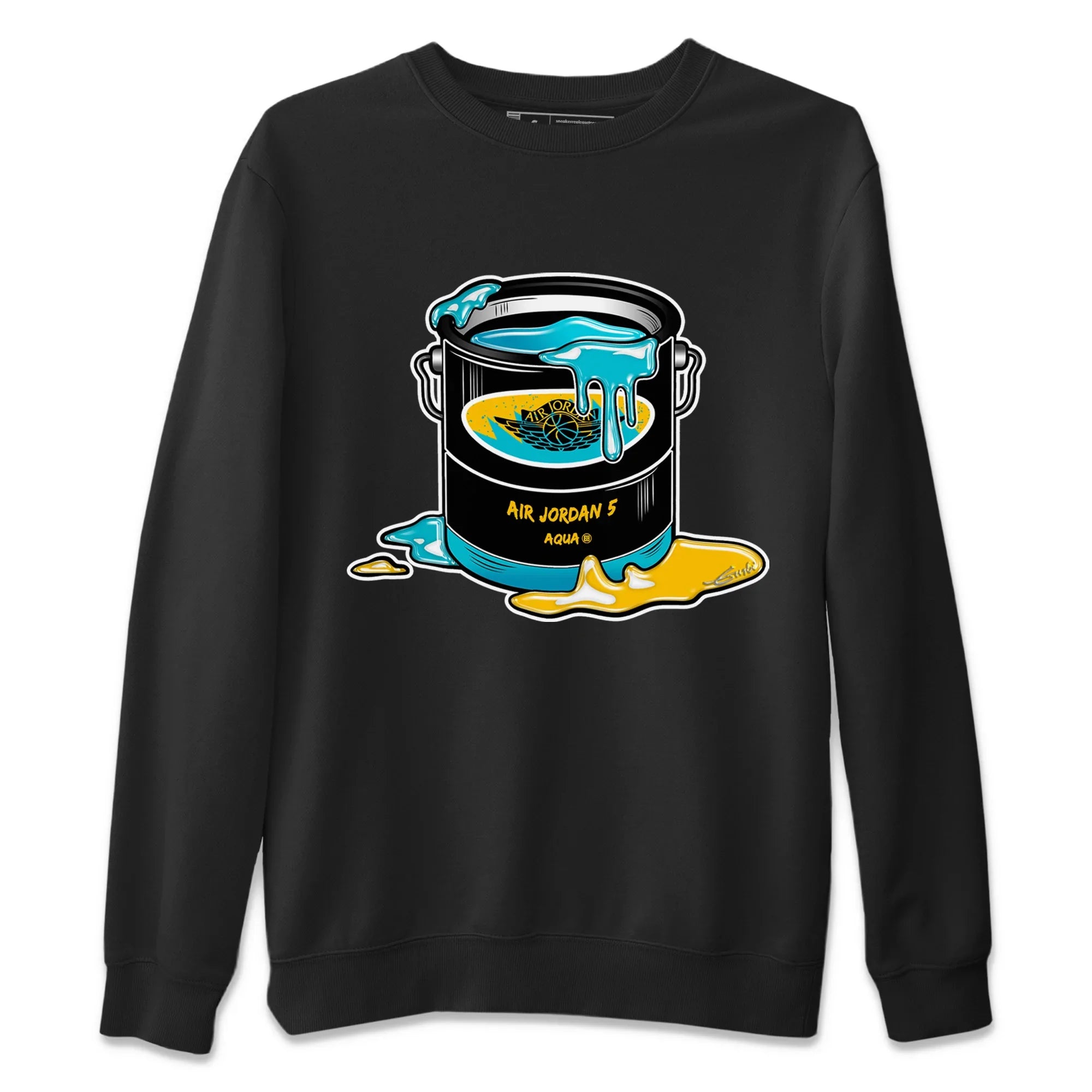 Bucket Unisex Sweater – Air Jordan 5 Aqua, Sneakers Matching Sweater