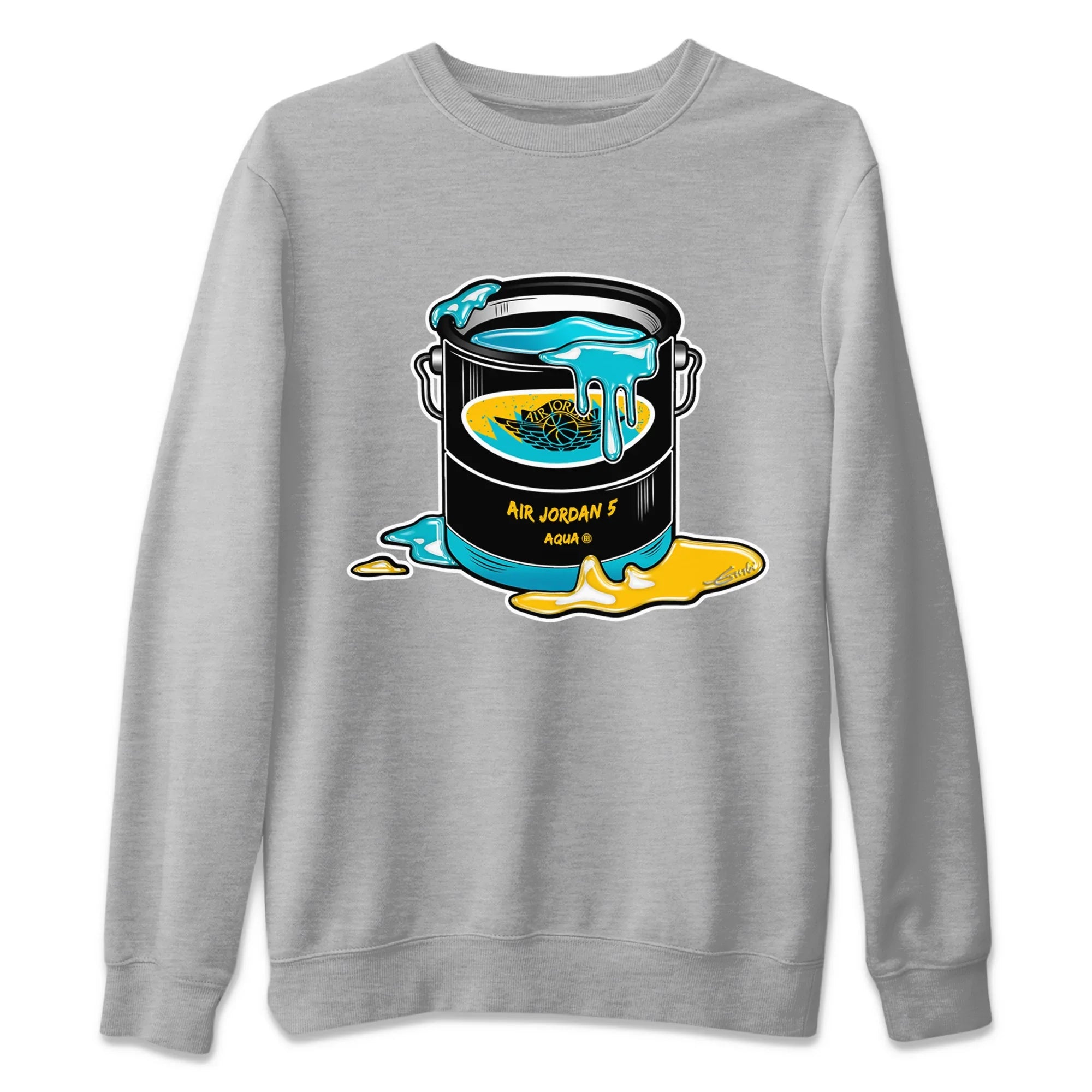 Bucket Unisex Sweater – Air Jordan 5 Aqua, Sneakers Matching Sweater
