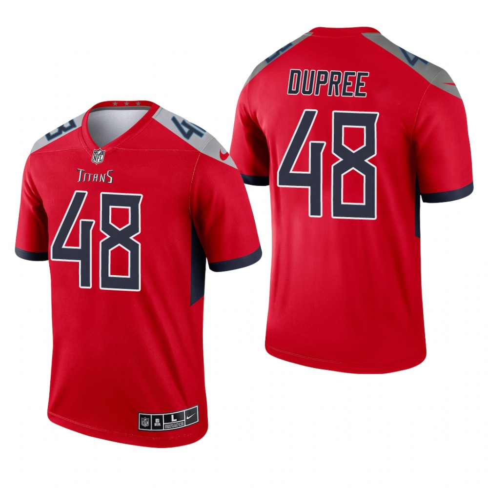 Bud Dupree Tennessee Titans Red Jersey Inverted Legend – Men’s