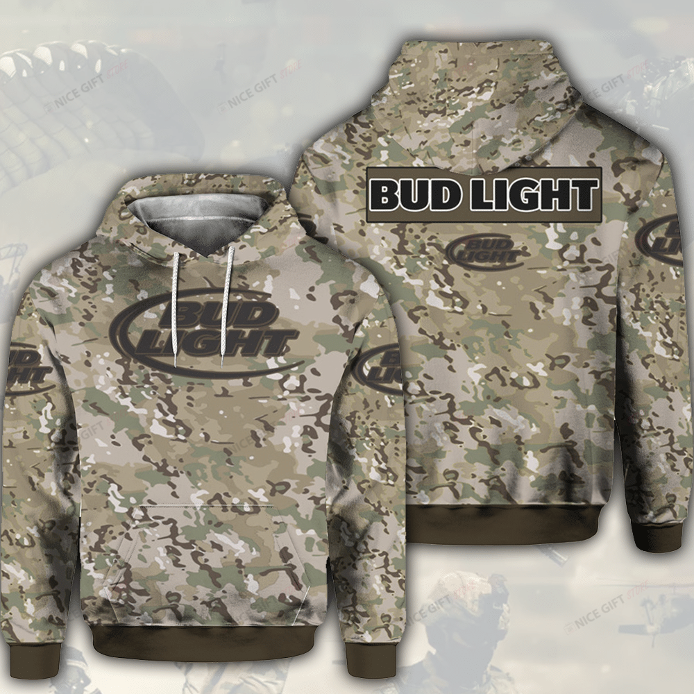 Bud Light Camouflage 3D Hoodie Gift For Fans