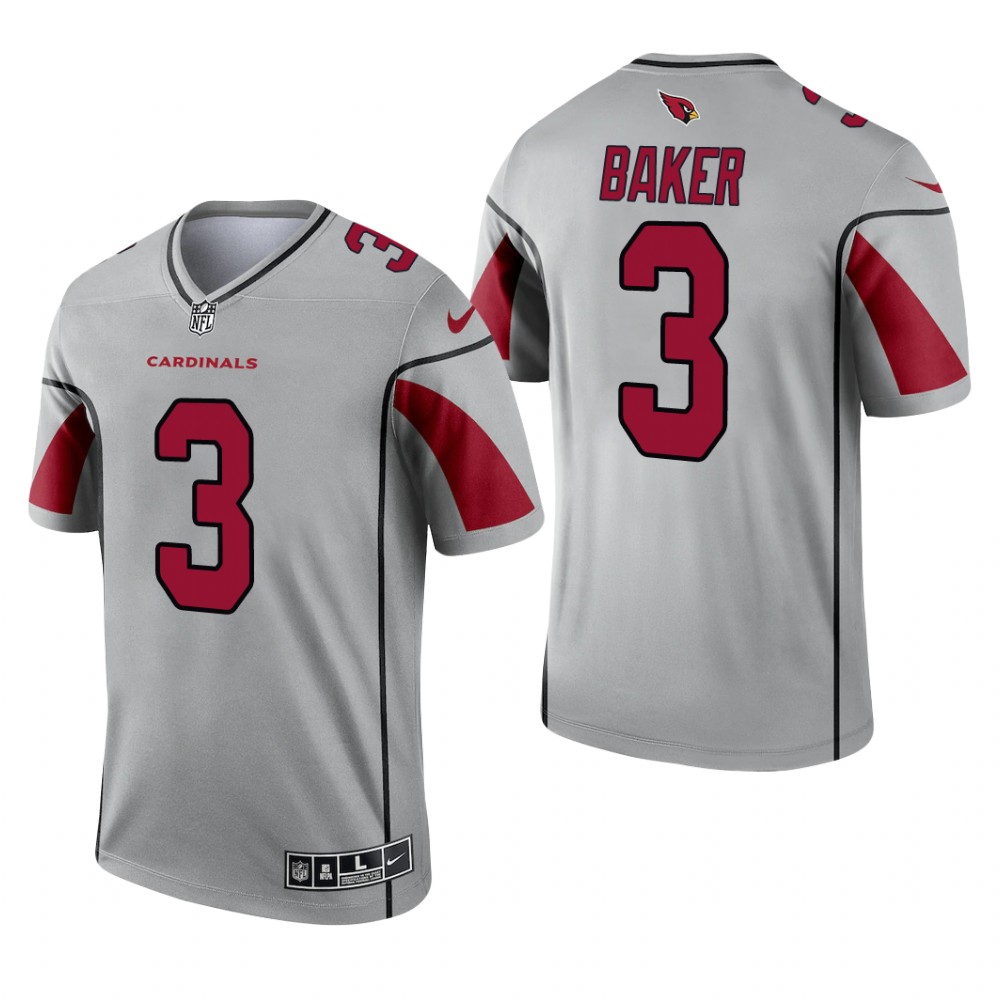 Budda Baker Arizona Cardinals Silver Jersey Inverted Legend - Men's