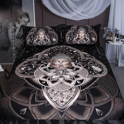 Buddha Star Planet Duvet Cover Bedding Set
