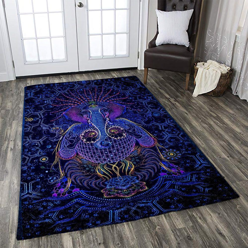 Buddhism Elephant Limited Edition Rectangle Rug