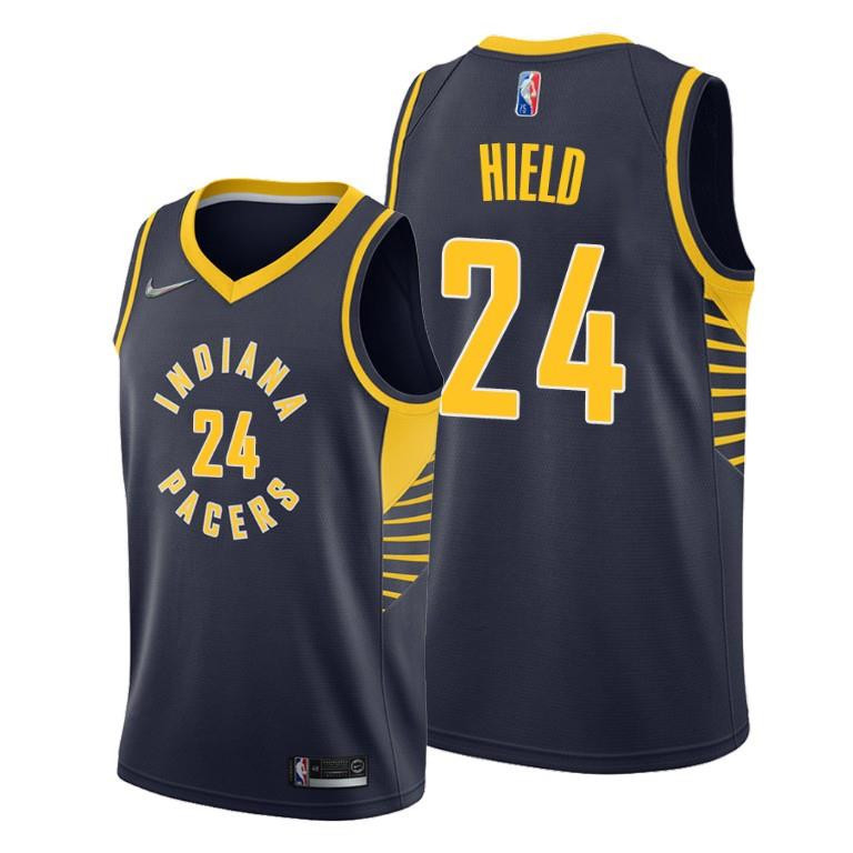Buddy Hield 24 Indiana Pacers 2022 Icon Edition Blue Stitched Jersey Diamond Badge – Men Stitched Jersey