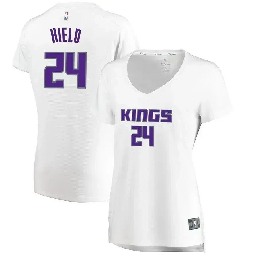 Buddy Hield Sacramento Kings Women’s Fast Break Stitched Jersey – Association Edition – White
