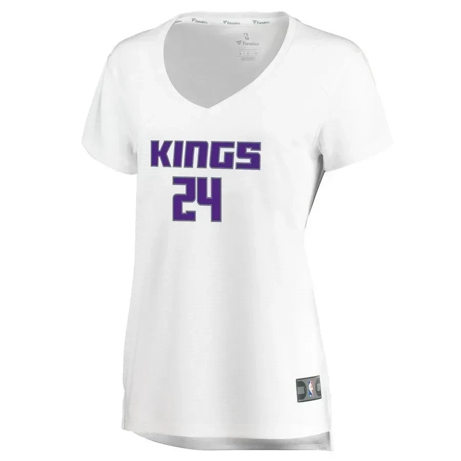 Buddy Hield Sacramento Kings Women’s Fast Break Stitched Jersey – Association Edition – White
