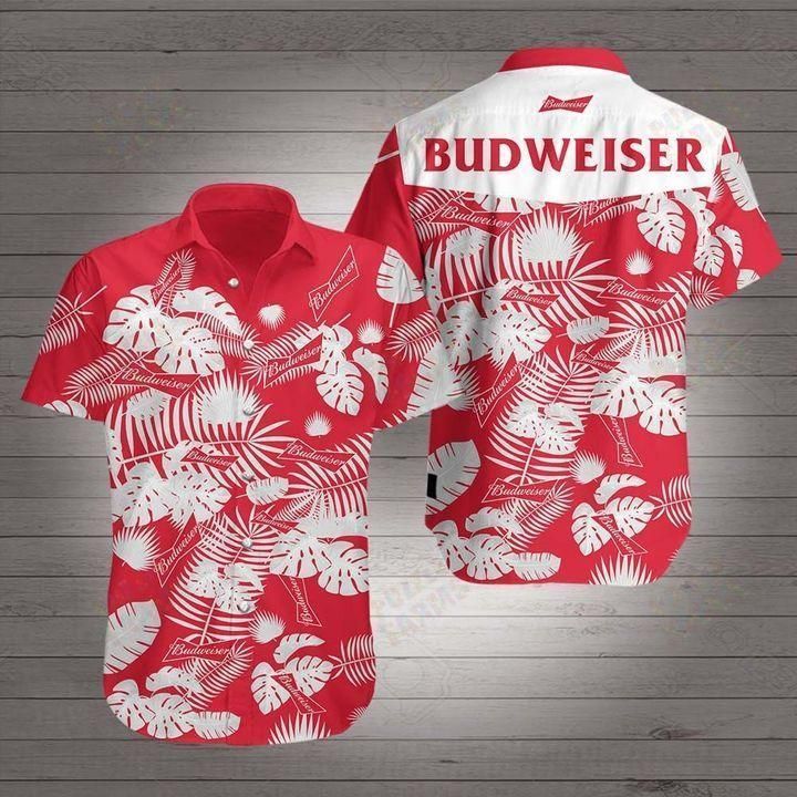 Budweiser Beer Hawaiian Aloha Shirt Unisex Hawaiian Beach