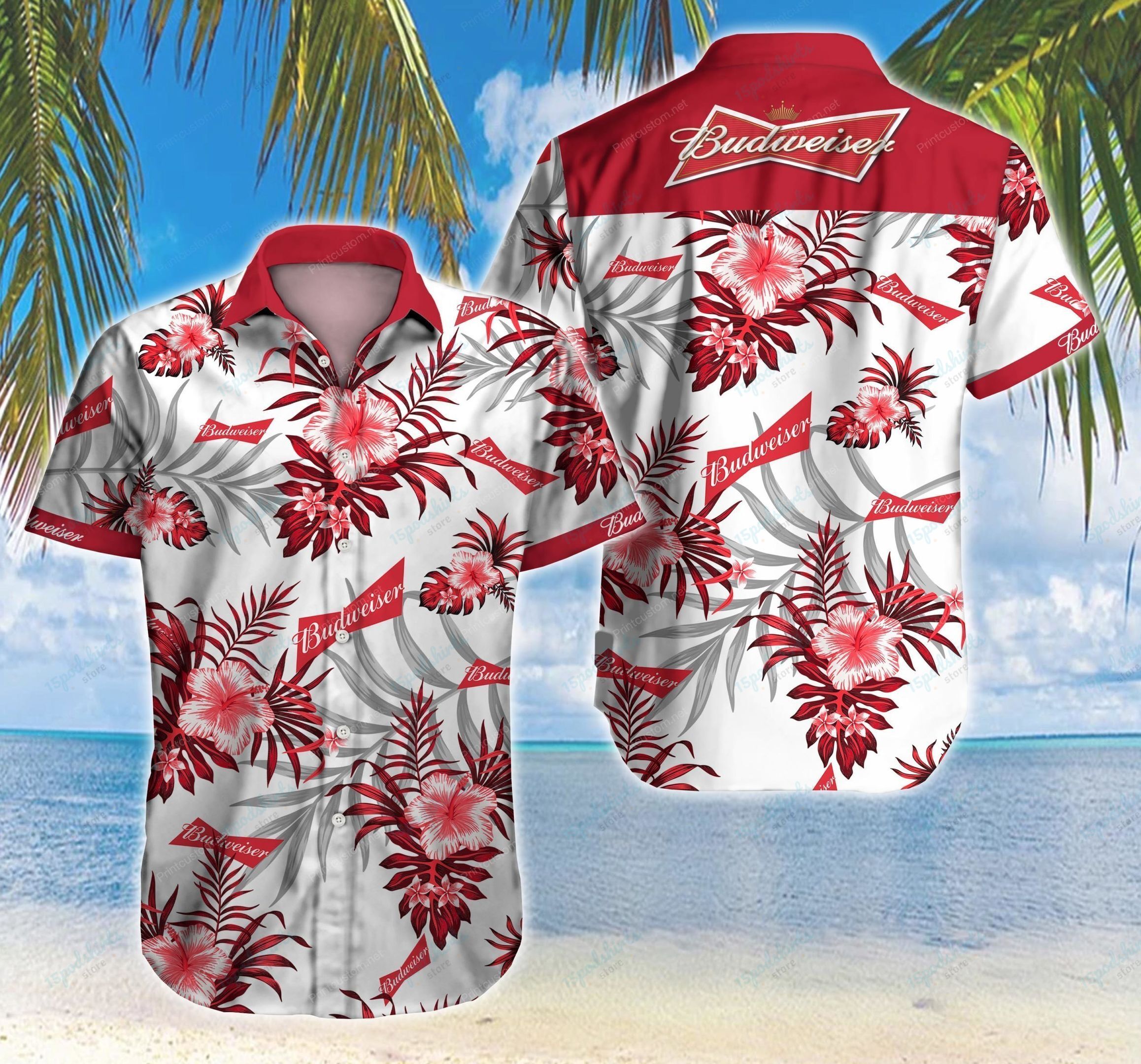 Budweiser Beer Hawaiian Shirt