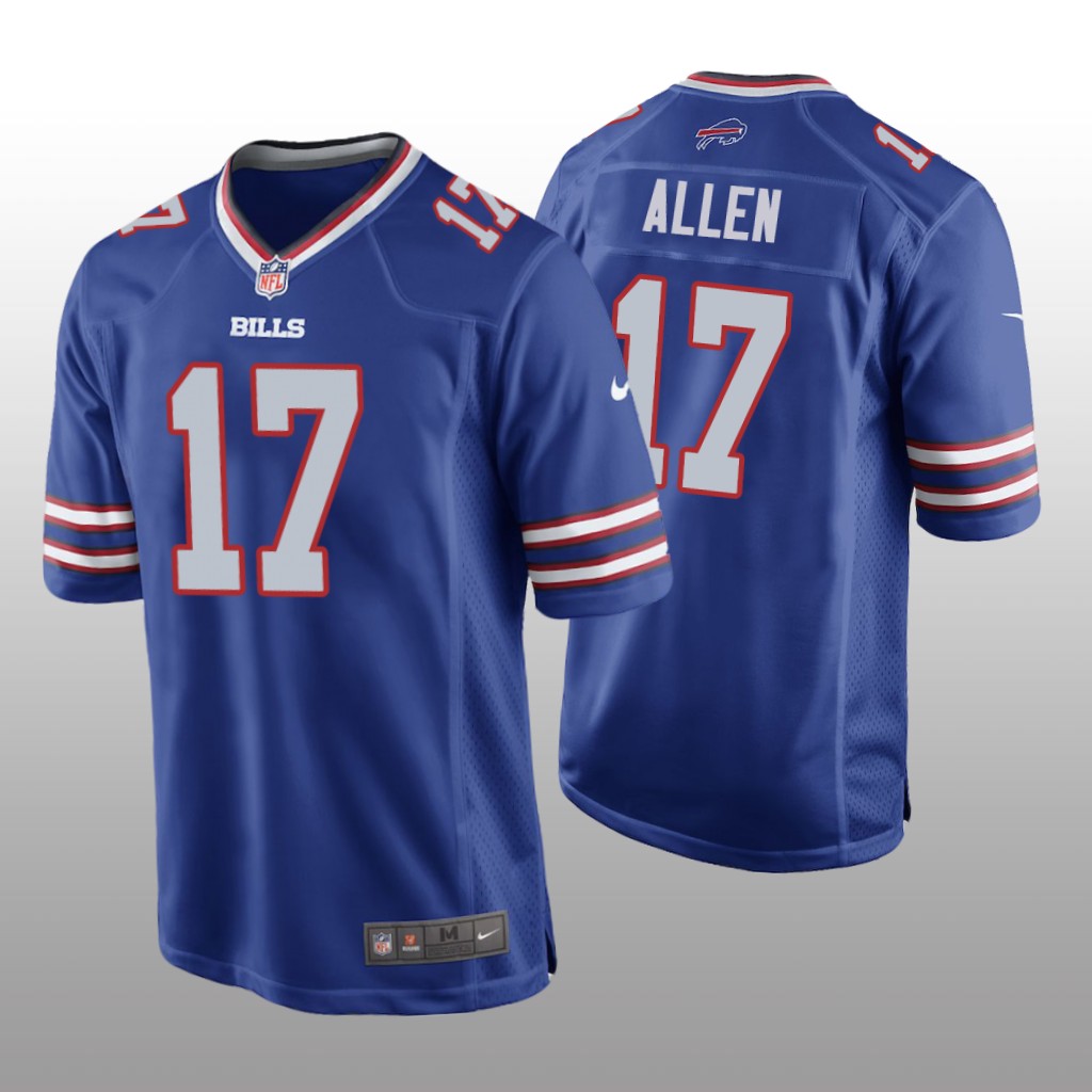 Buffalo Bills #17 Royal Men’s Josh Allen Game Jersey