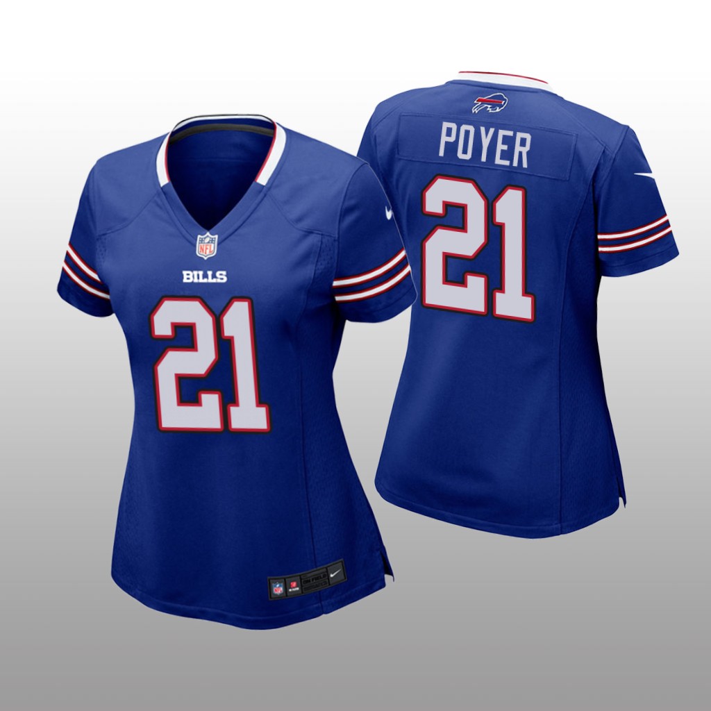 Buffalo Bills #21 Royal Jordan Poyer Game Jersey – Women