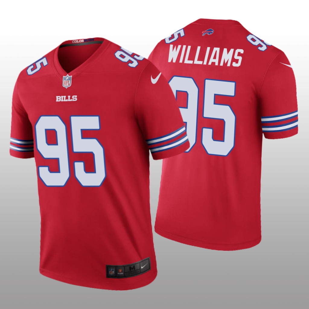 Buffalo Bills #95 Kyle Williams Red legend color rush Jersey - Men's