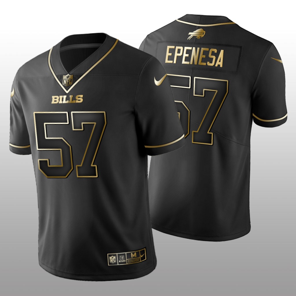 Buffalo Bills A.J. Epenesa Black Jersey Golden Edition Men's