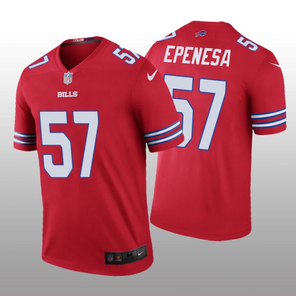 Buffalo Bills A.J. Epenesa Red Jersey Color Rush Legend - Men's