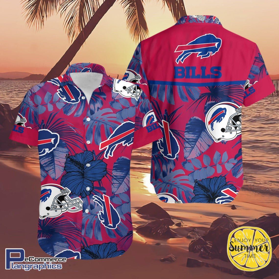 Buffalo Bills Aloha Shirt Hawaiian Aloha Shirt Hawaiian Beach Shirt