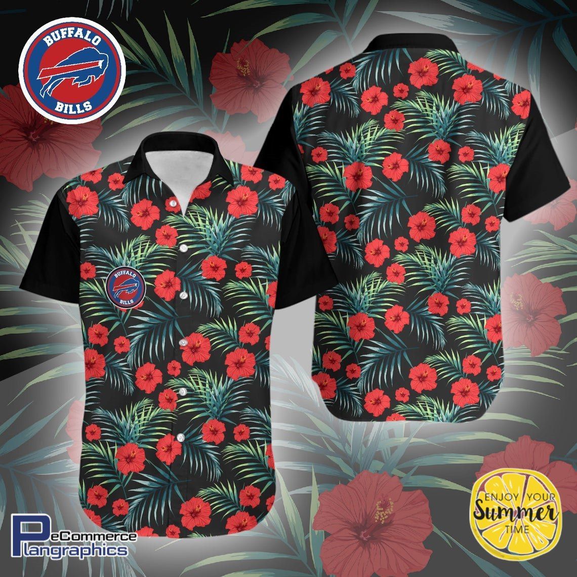 Buffalo Bills Aloha Shirt Hawaiian Aloha Shirt Hawaiian Beach Shirt