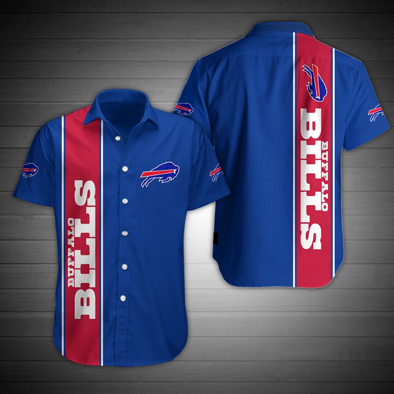 Buffalo Bills Blue and Red Hawaiian Shirt