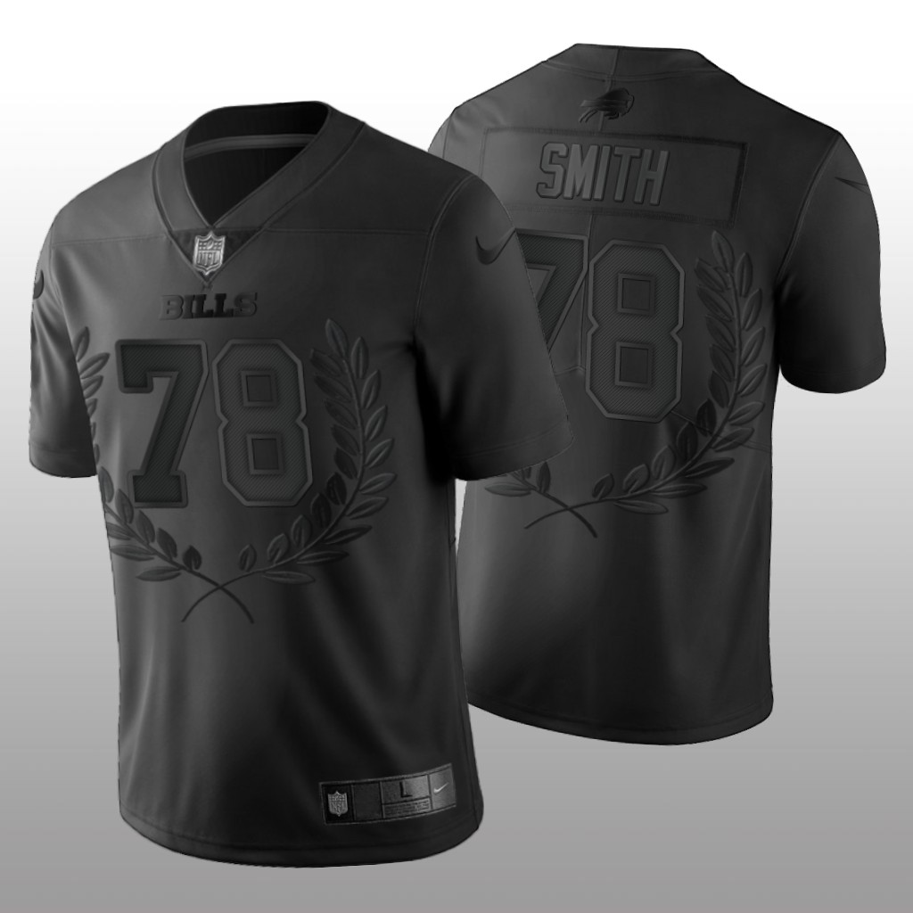 Buffalo Bills Bruce Smith Black Jersey 2020 Limited