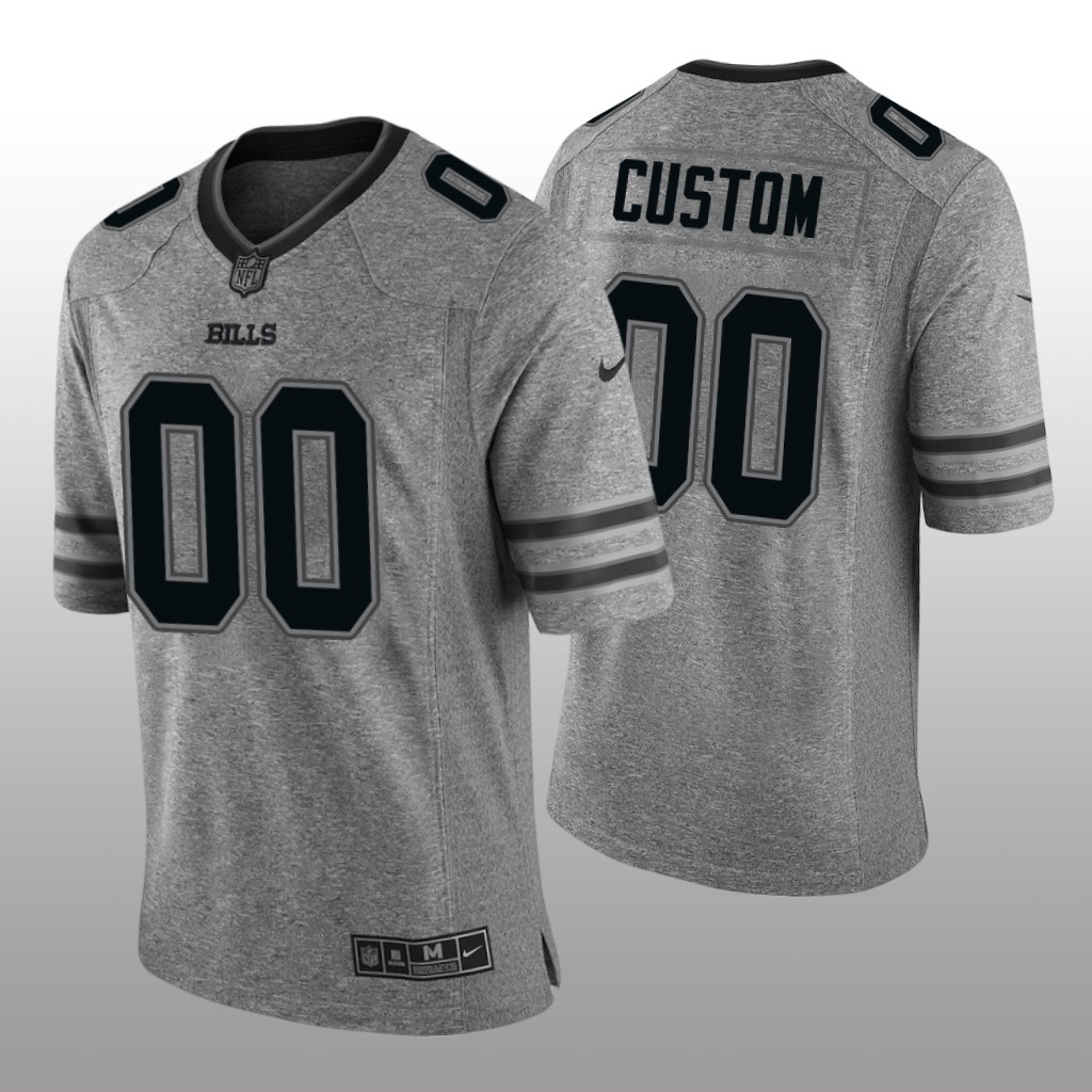 Buffalo Bills Custom Gray Jersey Gridiron Gray Limited