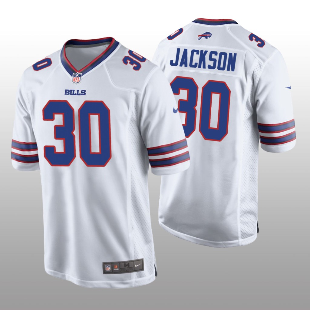 Buffalo Bills Dane Jackson White Jersey Game - Men's