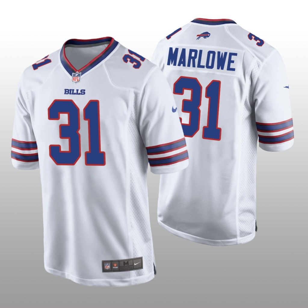 Buffalo Bills Dean Marlowe White Jersey Game - Men's