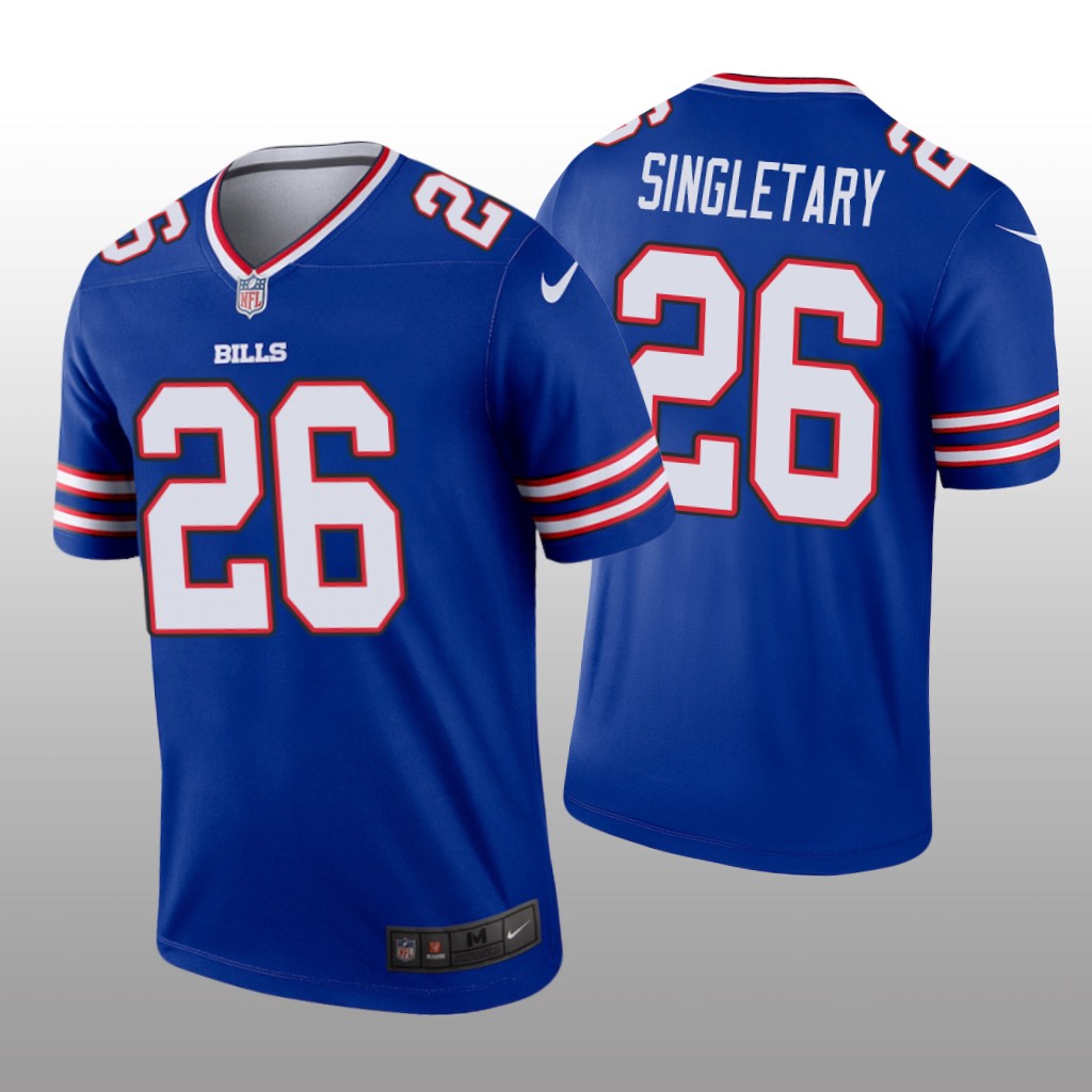 Buffalo Bills Devin Singletary Royal Jersey Legend - Men's