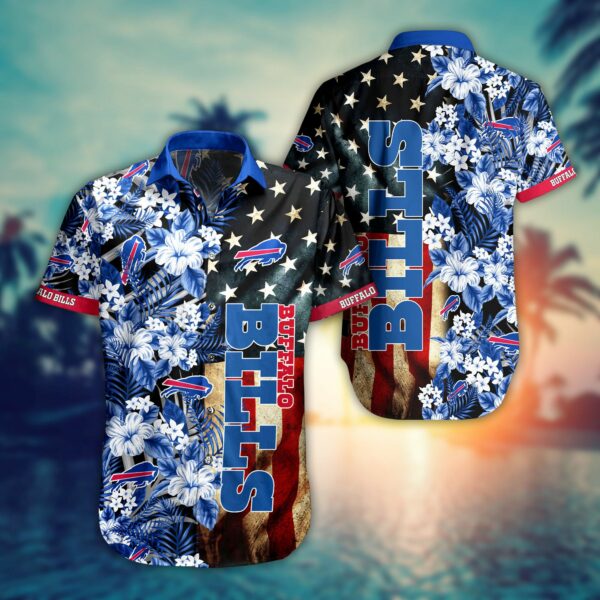 Buffalo Bills Flag Flower Hawaiian Shirt