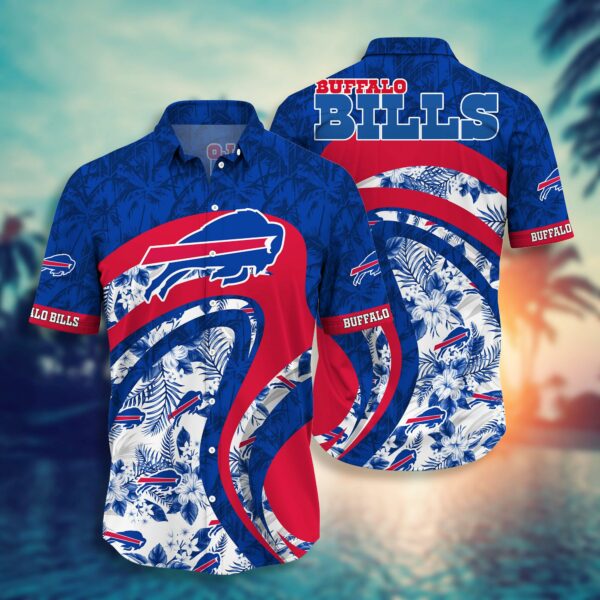 Buffalo Bills Floral and Coconut Hawaiian Shirt