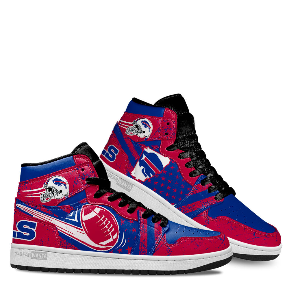 Buffalo Bills Football Team J1 Shoes For Fans Sneakers, Air Jordan Hightop