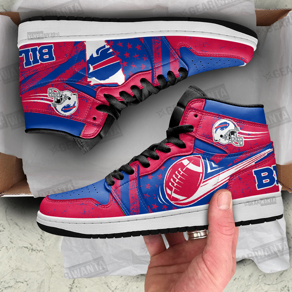 Buffalo Bills Football Team J1 Shoes For Fans Sneakers, Air Jordan Hightop