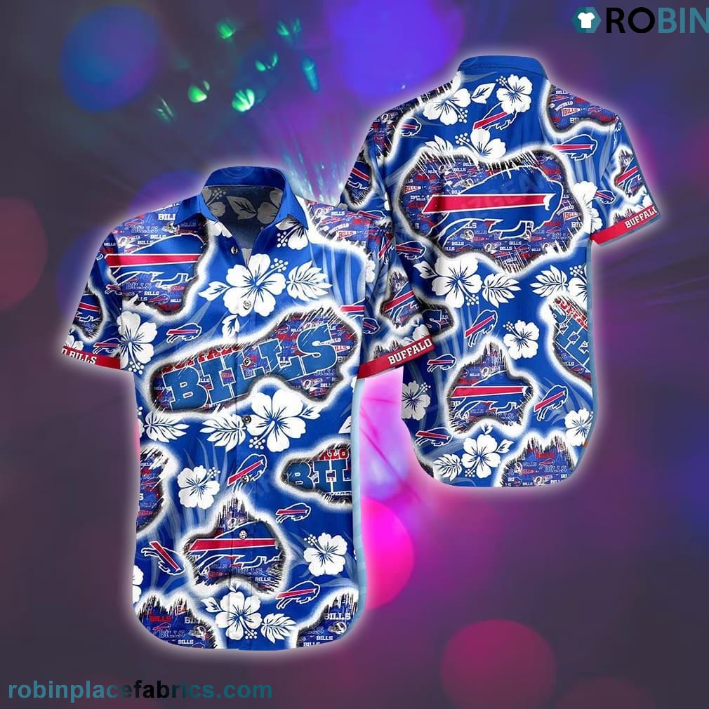 Buffalo Bills Graphic Floral Hawaiian Shirt