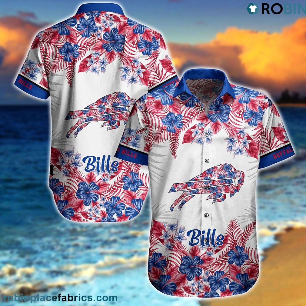 Buffalo Bills Graphic Flower Patterns Hawaiian Shirt