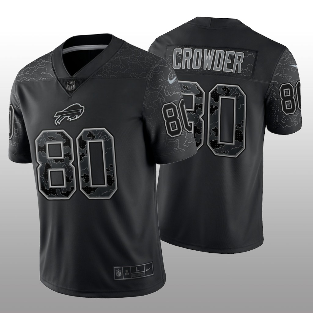 Buffalo Bills Jamison Crowder Black Jersey Reflective Limited - Men's