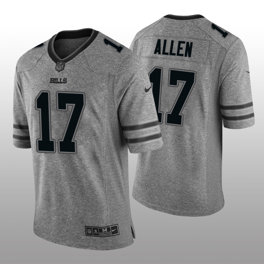 Buffalo Bills Josh Allen Gray Jersey Gridiron Gray Limited