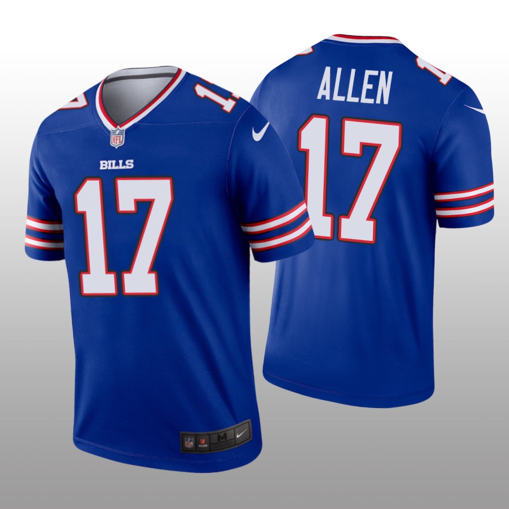 Buffalo Bills Josh Allen Royal Jersey Legend - Men's
