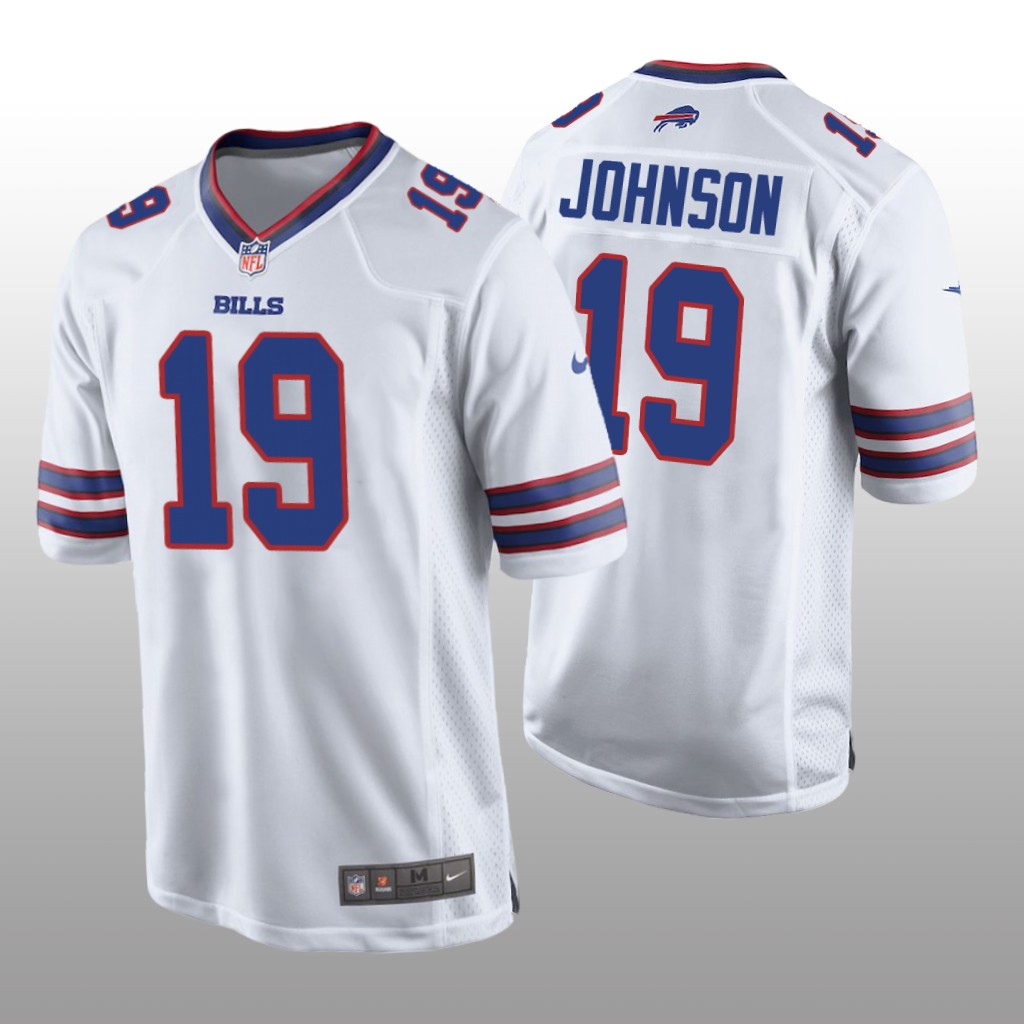 Buffalo Bills KeeSean Johnson White Jersey Game - Men's