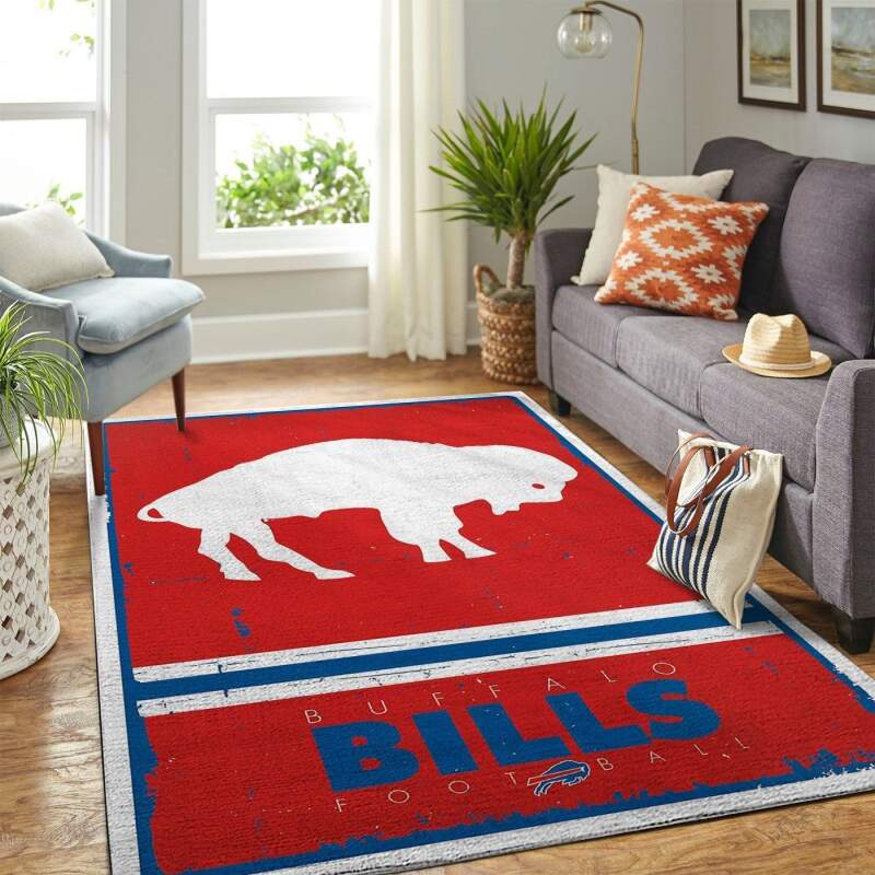 Buffalo Bills Living Room Area Rectangle Rug