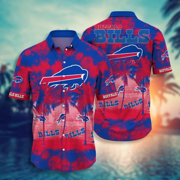 Buffalo Bills Many Logo and Coconut Summer Hawaiian Shirt