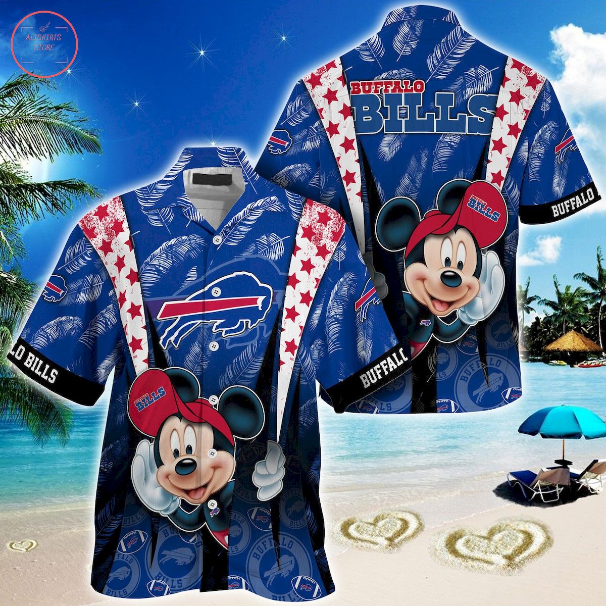 Buffalo Bills Mickey Mouse Ball Hawaiian Shirt