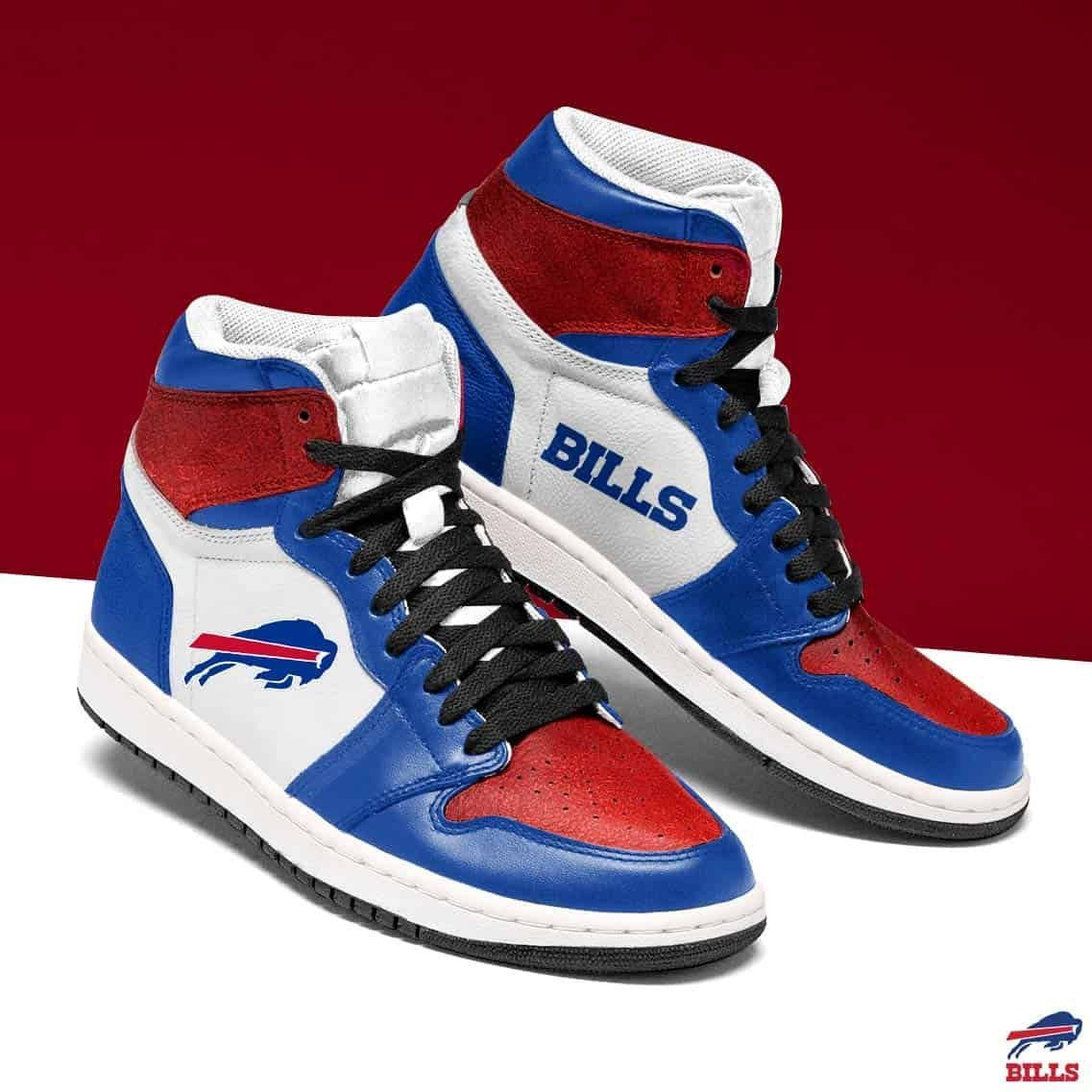 Buffalo Bills NFL Team Sneakers Gift For Fans High Top Air Jordan Sneaker, Air Jordan Hightop