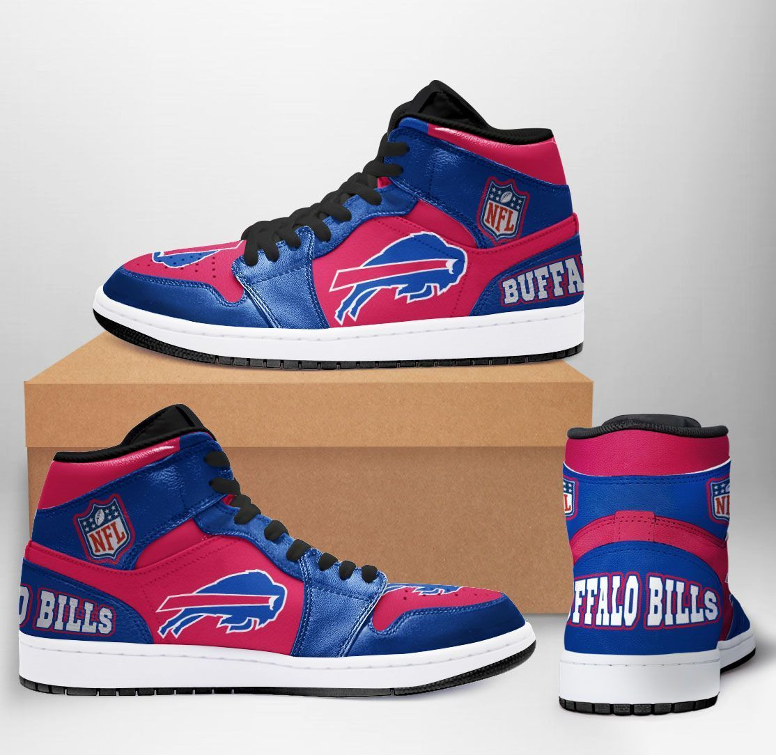 Buffalo Bills NFL Team Sneakers Gift For Fans High Top Air Jordan Sneaker, Air Jordan Hightop