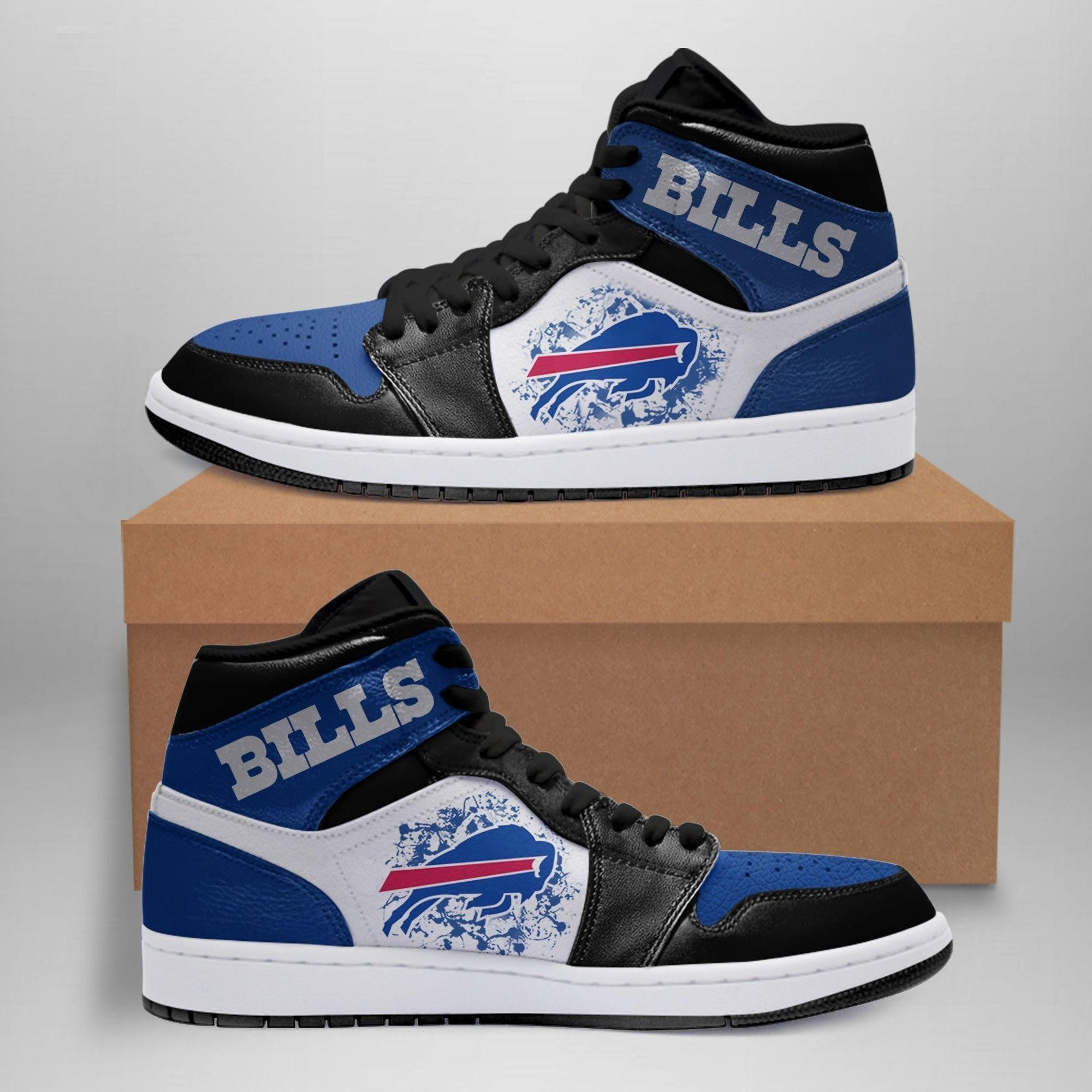 Buffalo Bills NFL Team Sneakers Gift For Fans High Top Air Jordan Sneaker, Air Jordan Hightop