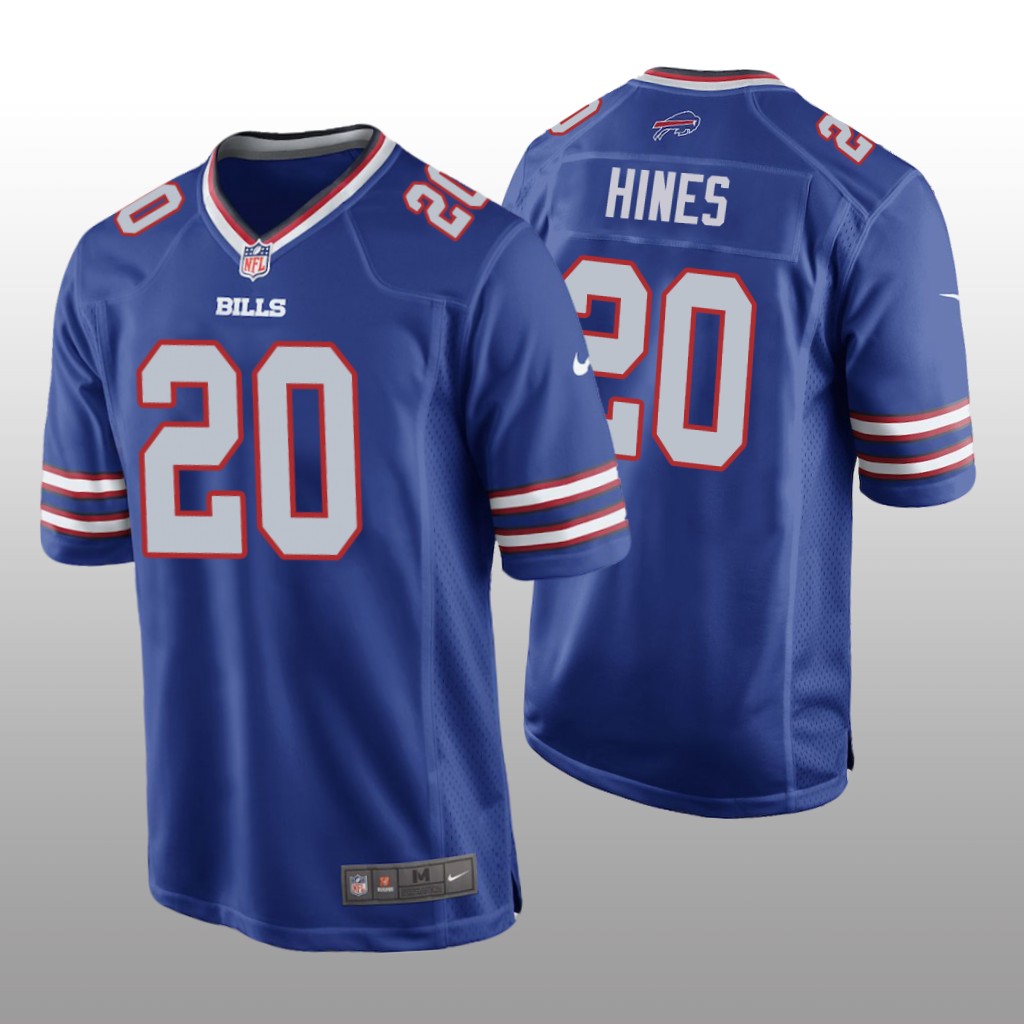 Buffalo Bills Nyheim Hines Royal Jersey Game - Men's