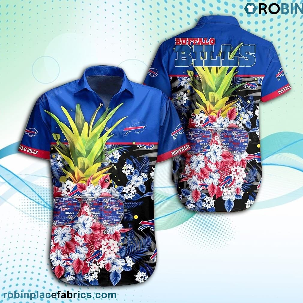 Buffalo Bills Patterns Pineapple Hawaiian Shirt