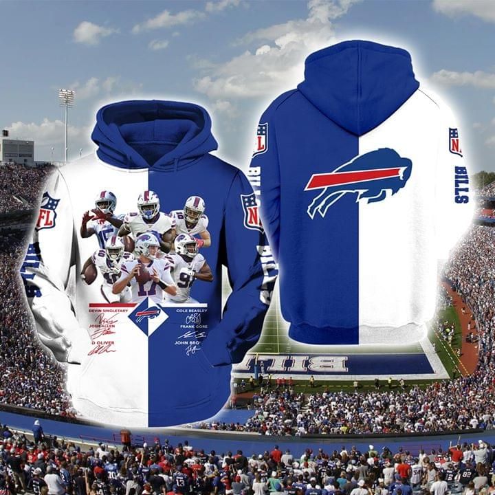 Buffalo bills players signed 3D Hoodie