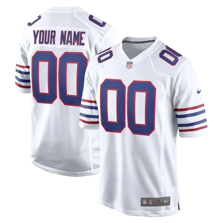 Buffalo Bills Road Game Custom Jersey - All Stitched 