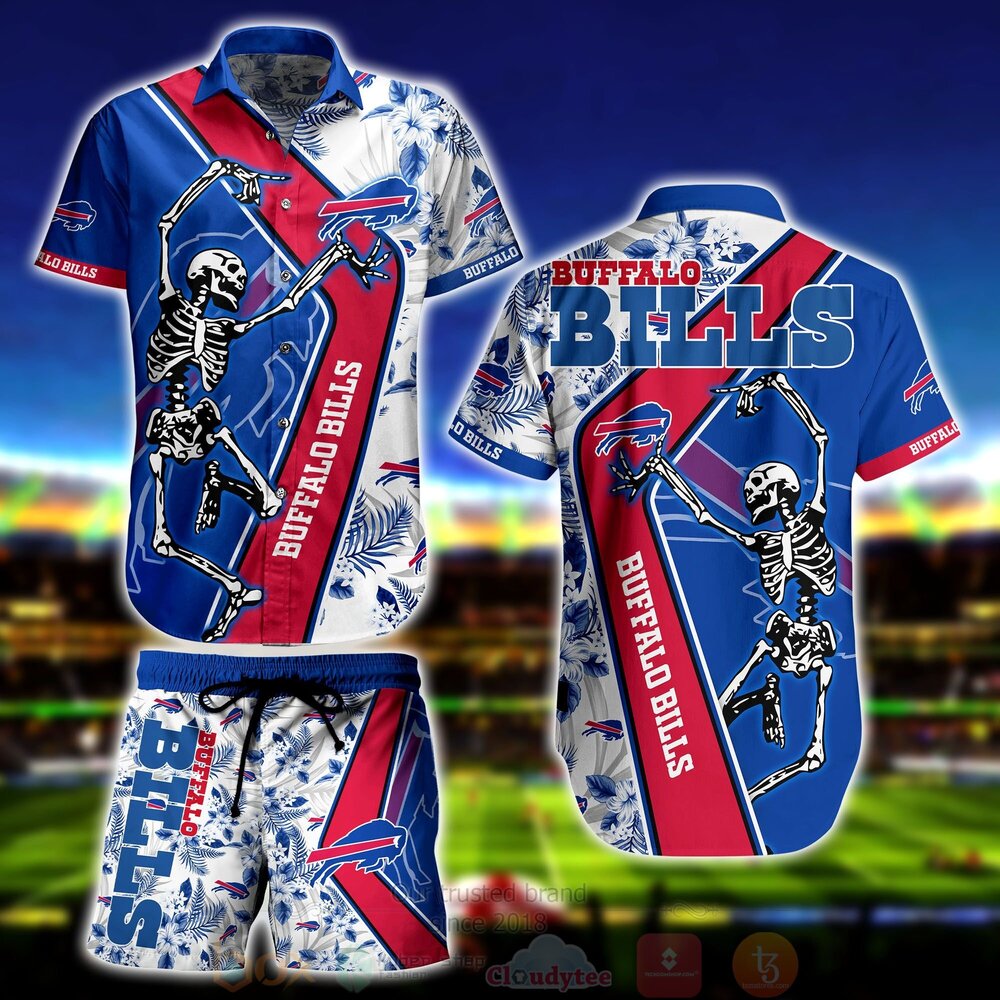 Buffalo Bills Skeleton Hawaiian Shirt