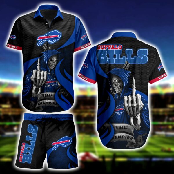 Buffalo Bills Skull Death Hawaiian Shirt